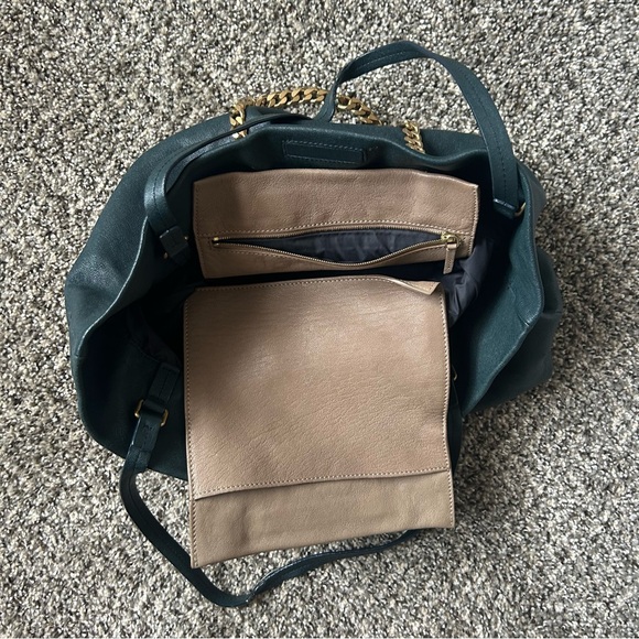 Lanvin Leather Tote with Gold Chain - Picture 6 of 7